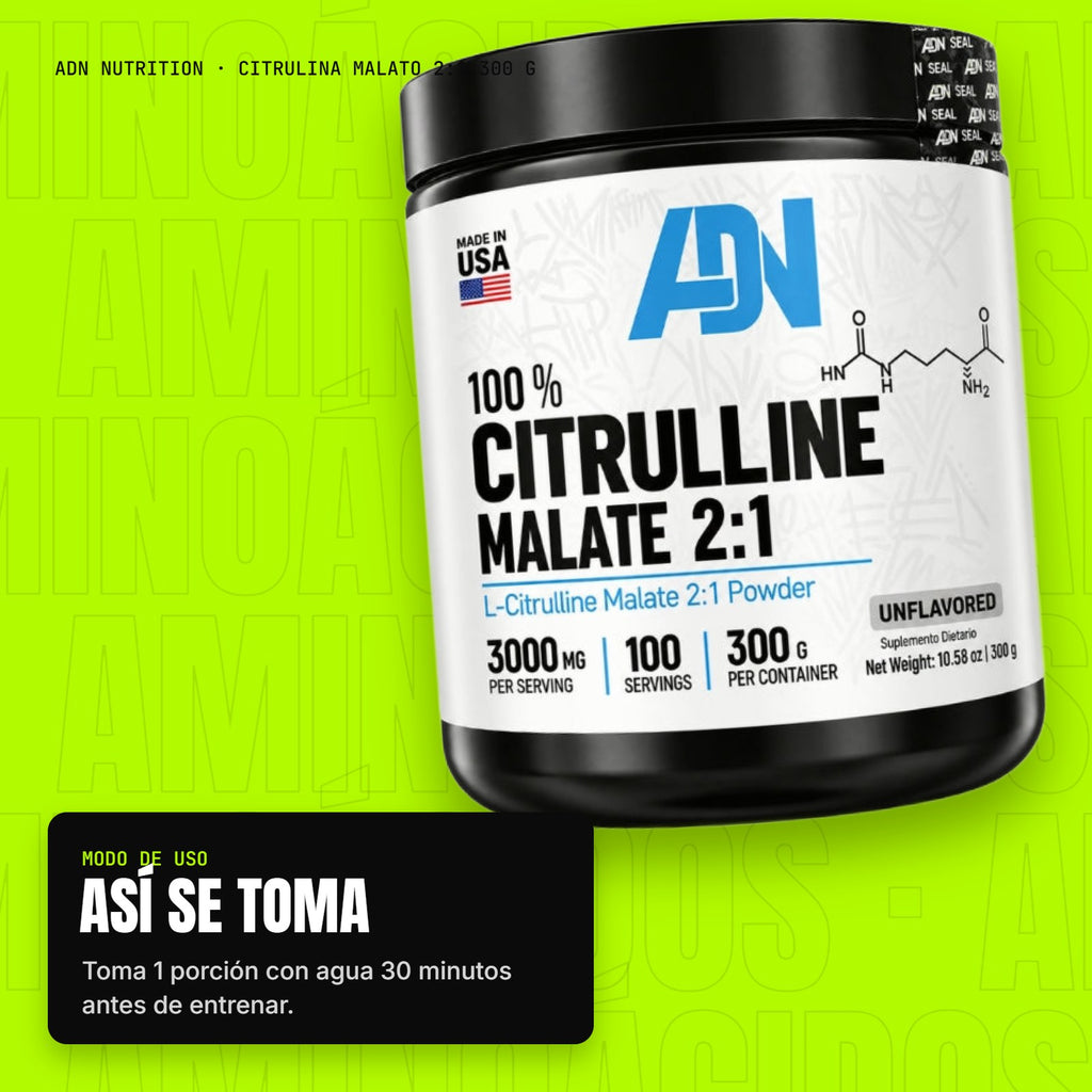 Citrulina Malato 2:1 300 g – modo de uso
