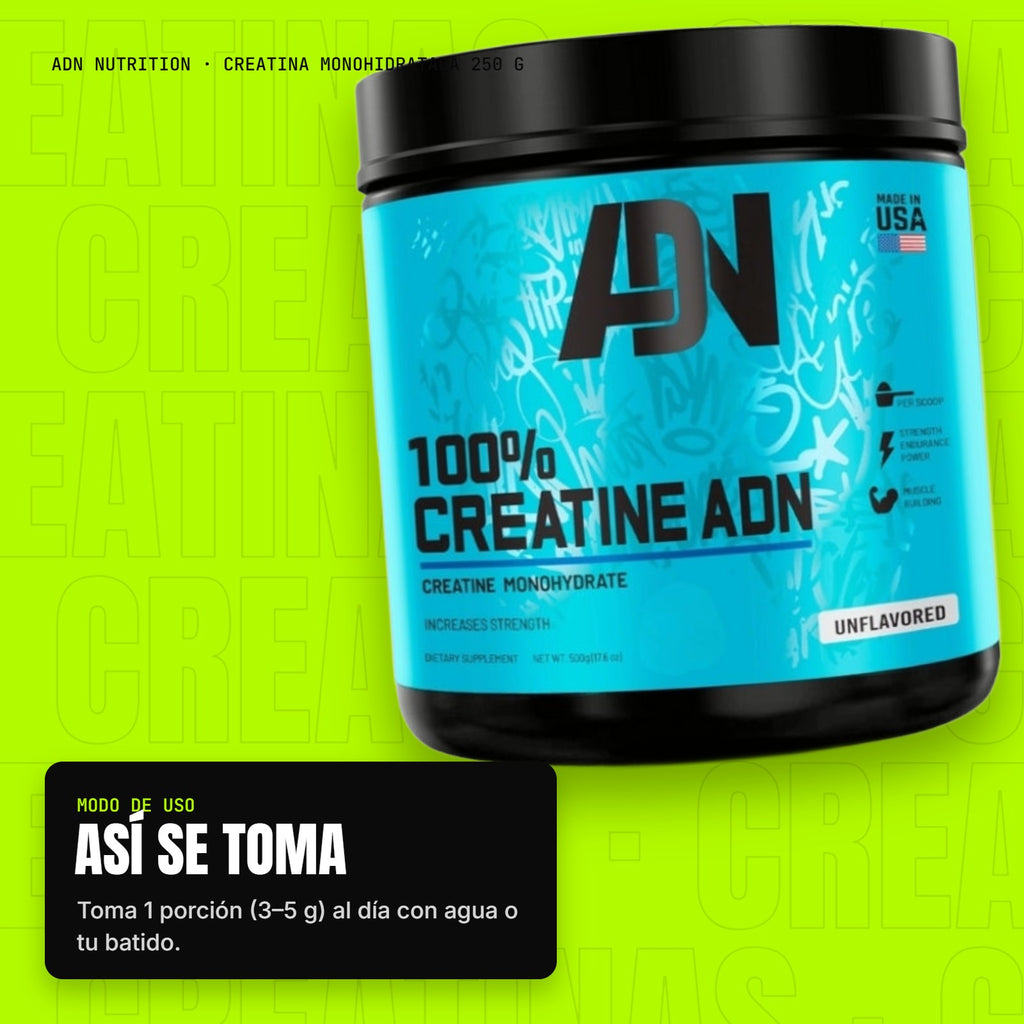 Creatina Monohidratada 250 g – modo de uso