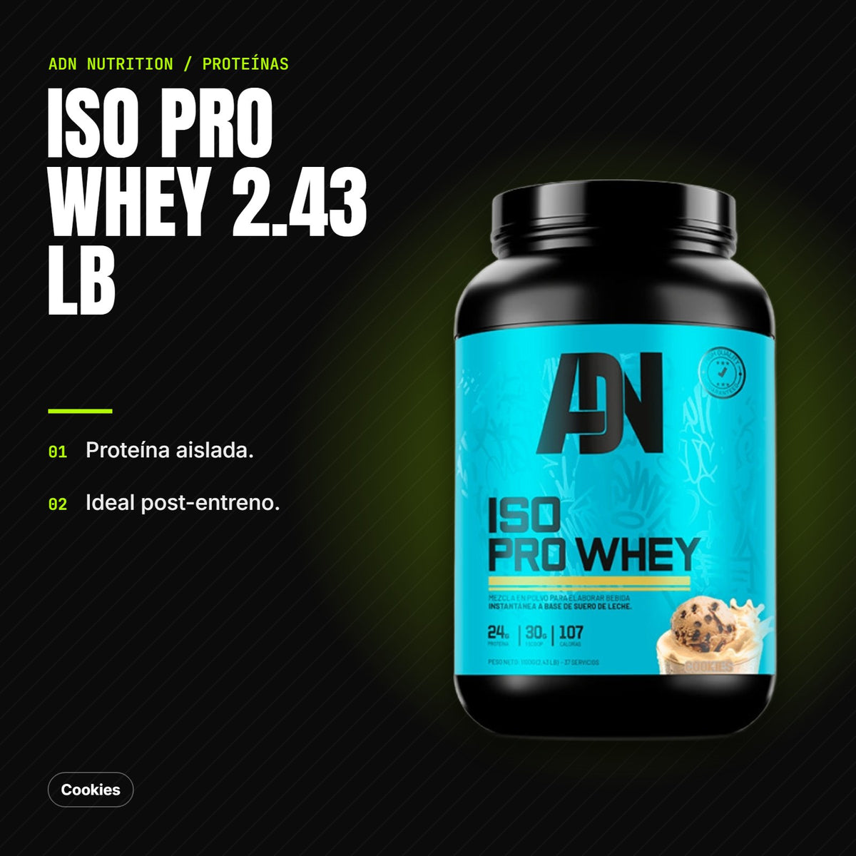 Iso Pro Whey 2.43 lb – beneficios