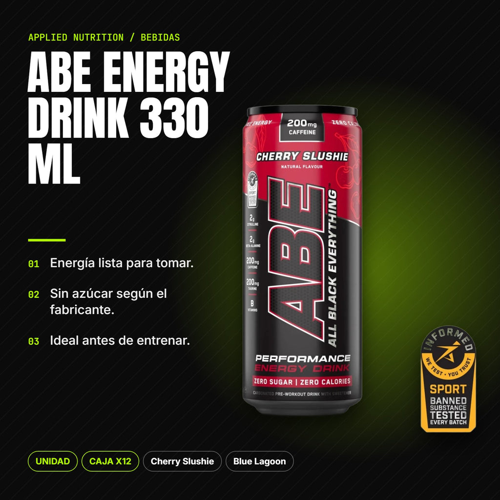 ABE Energy Drink 330 ml – beneficios