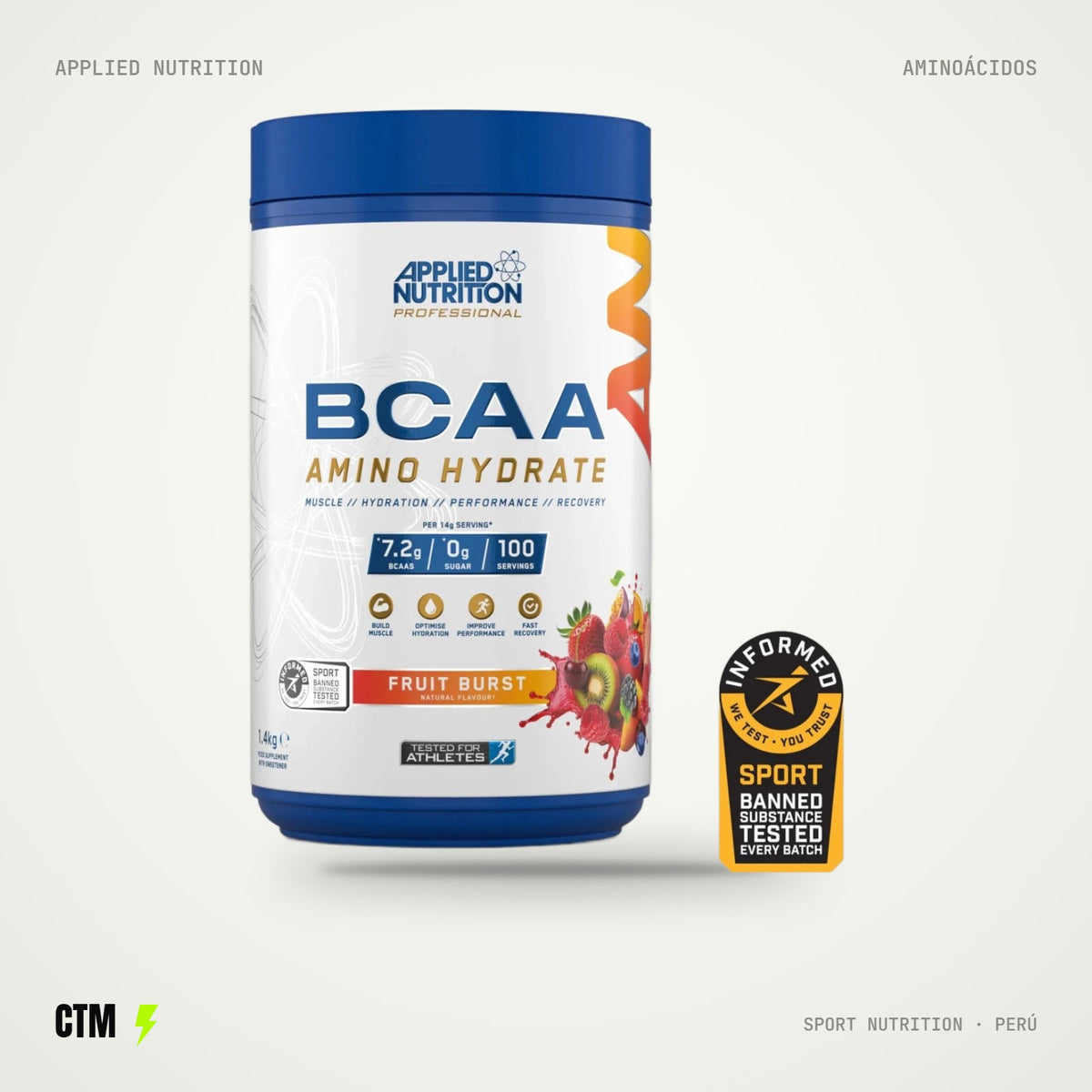 BCAA Amino Hydrate 100 servicios – Fruit Burst