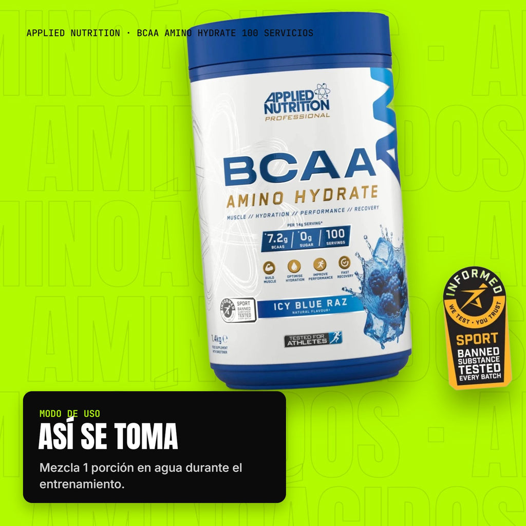 BCAA Amino Hydrate 100 servicios – modo de uso