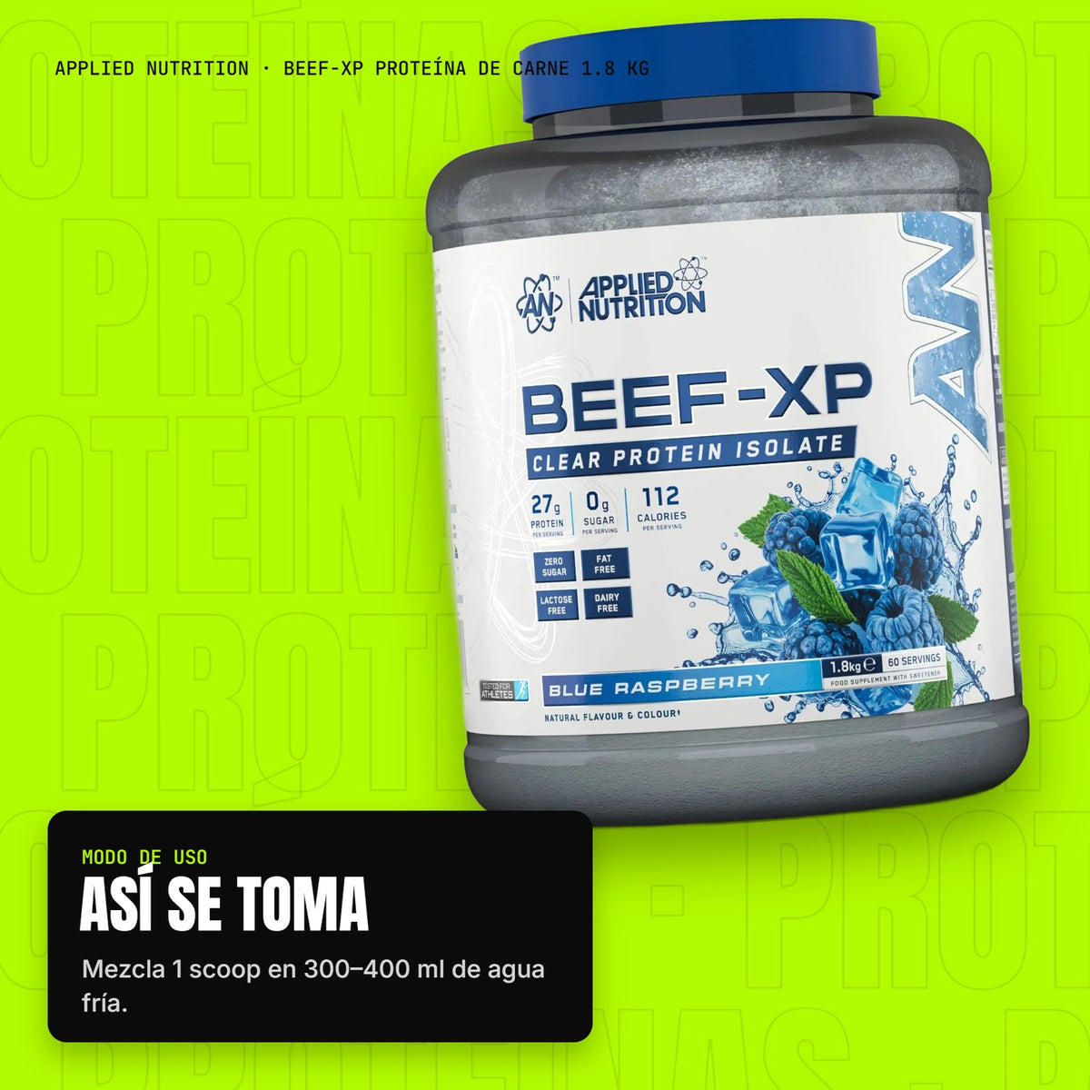 Beef-XP Proteína de Carne 1.8 kg – modo de uso
