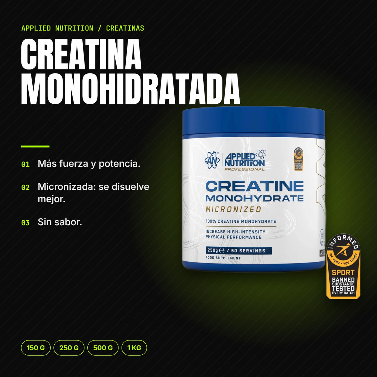 Creatina Monohidratada – beneficios