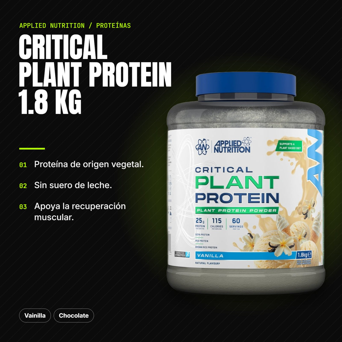 Critical Plant Protein 1.8 kg – beneficios