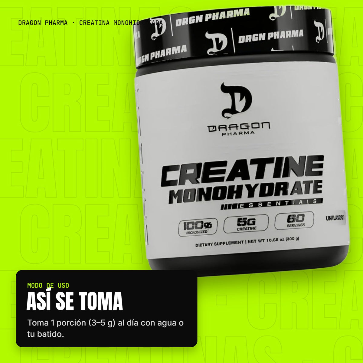 Creatina Monohidratada – modo de uso