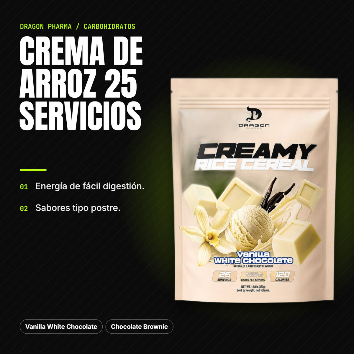 Crema de Arroz 25 servicios – beneficios