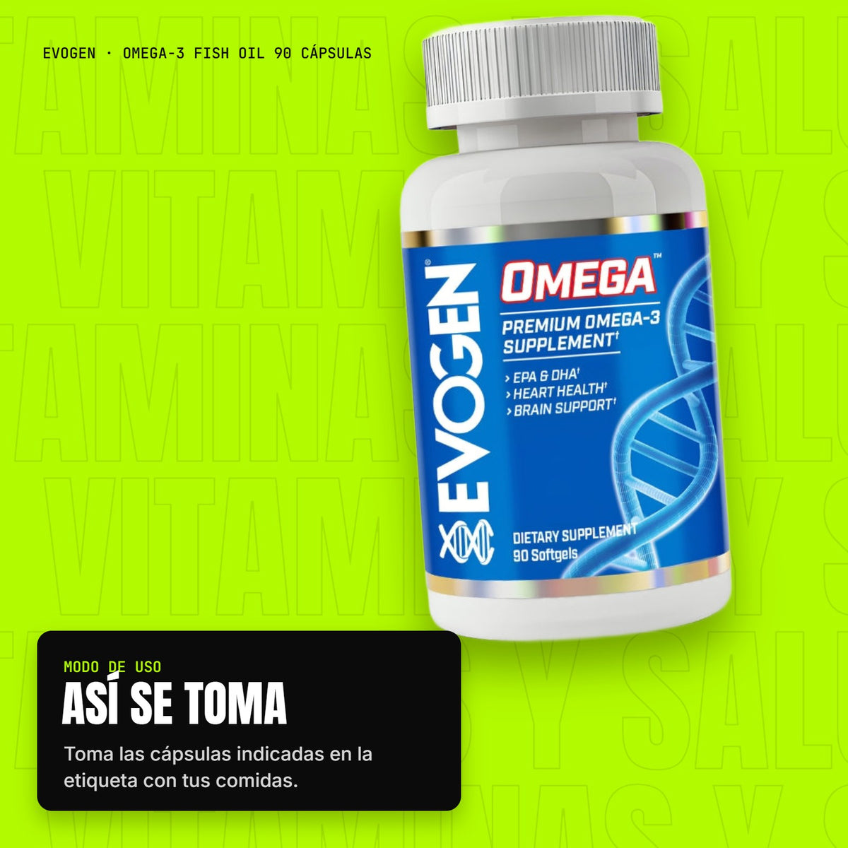 Omega-3 Fish Oil 90 cápsulas – modo de uso