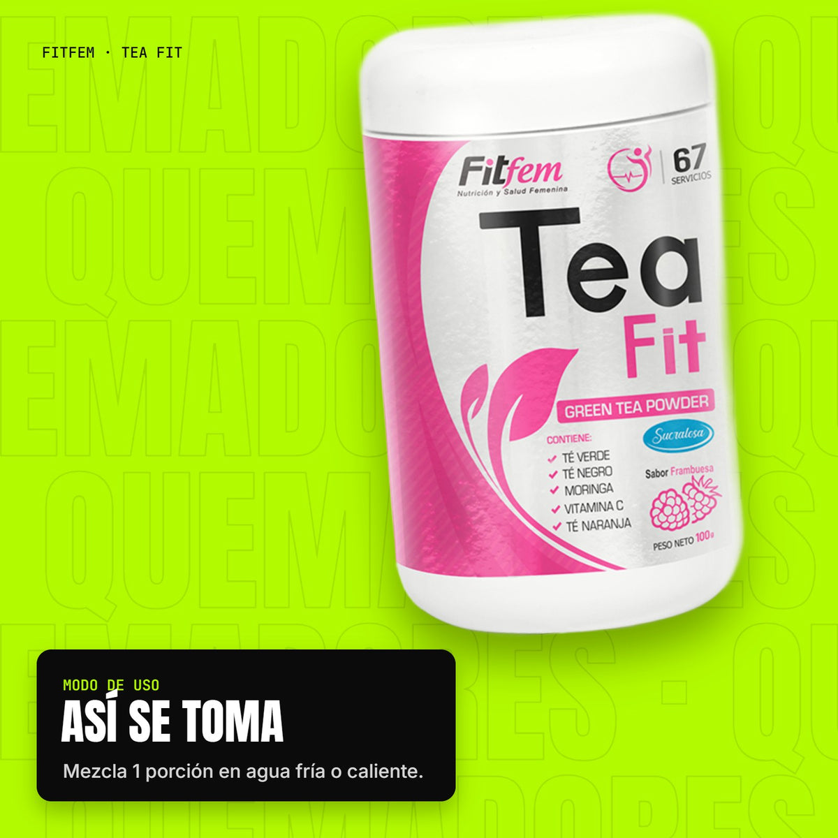 Tea Fit – modo de uso