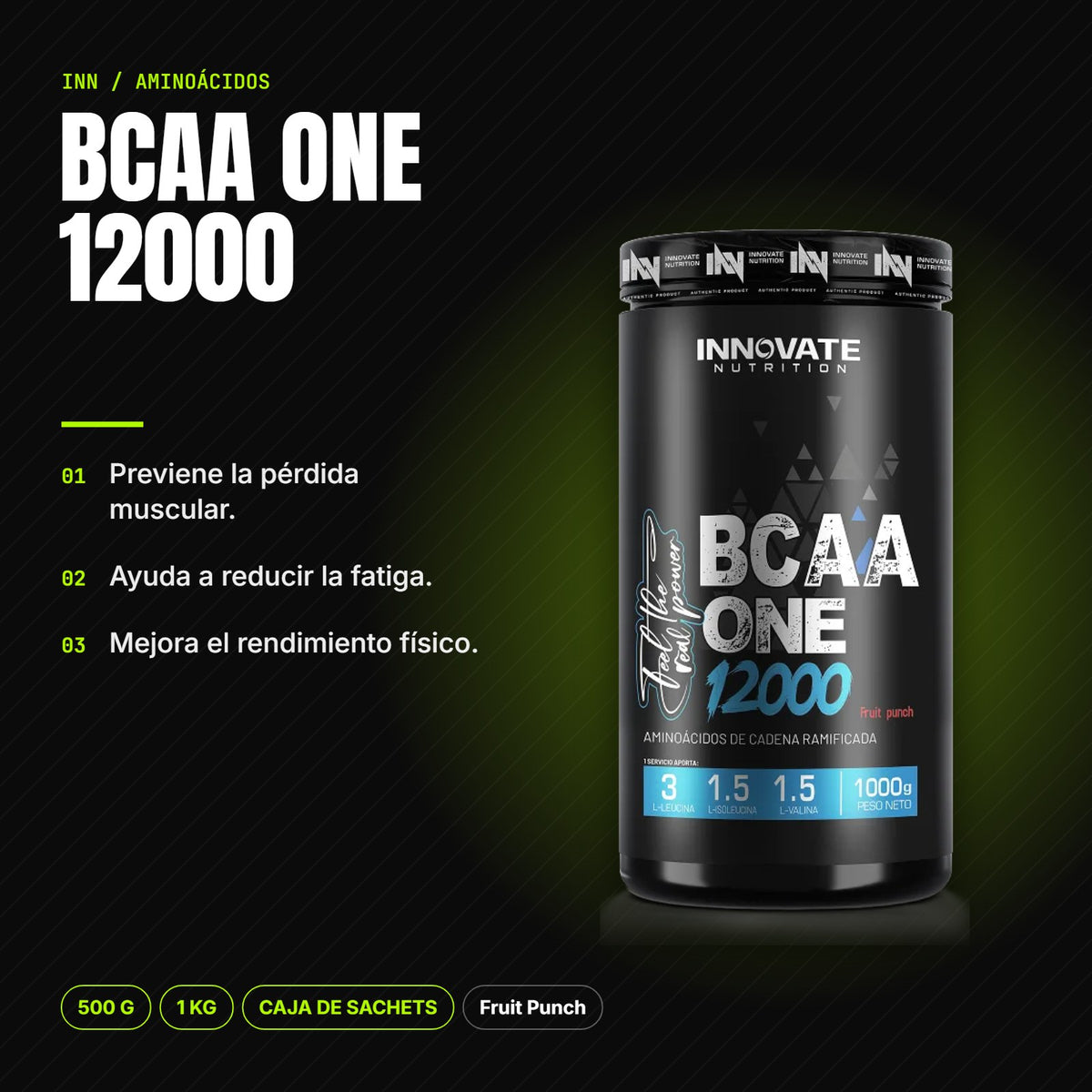 BCAA One 12000 – beneficios