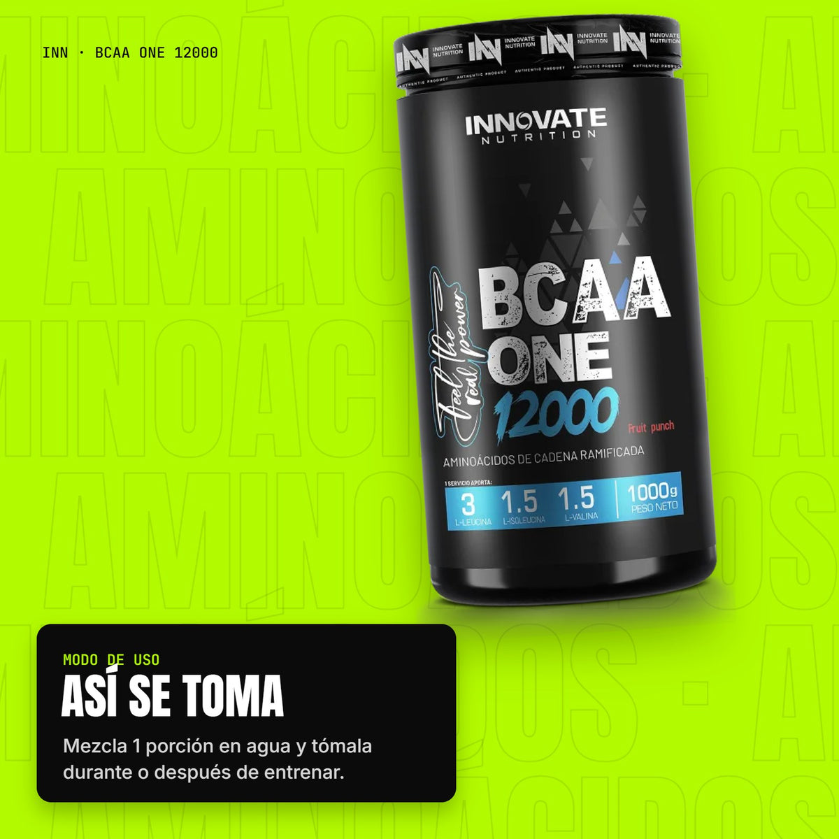 BCAA One 12000 – modo de uso