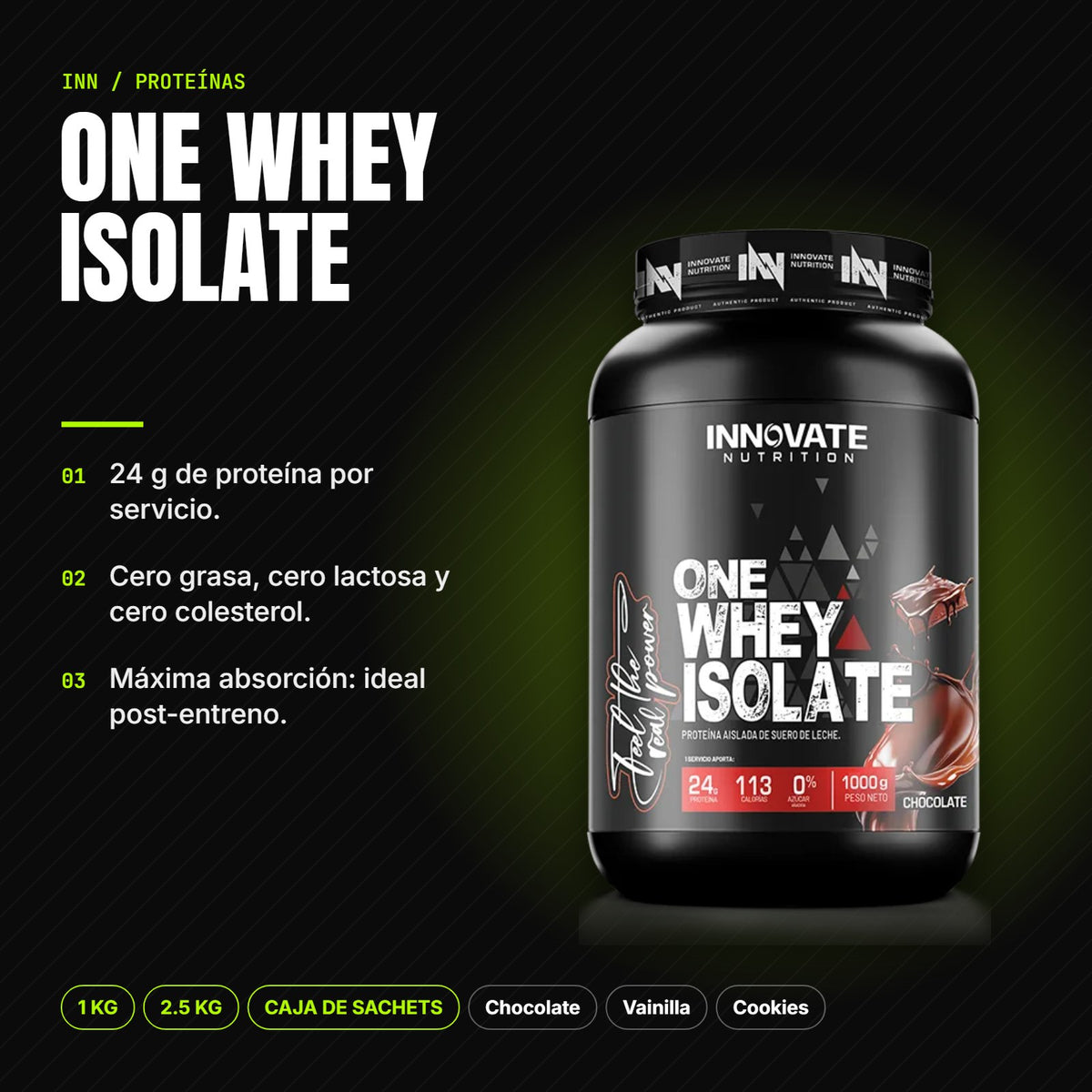 One Whey Isolate – beneficios