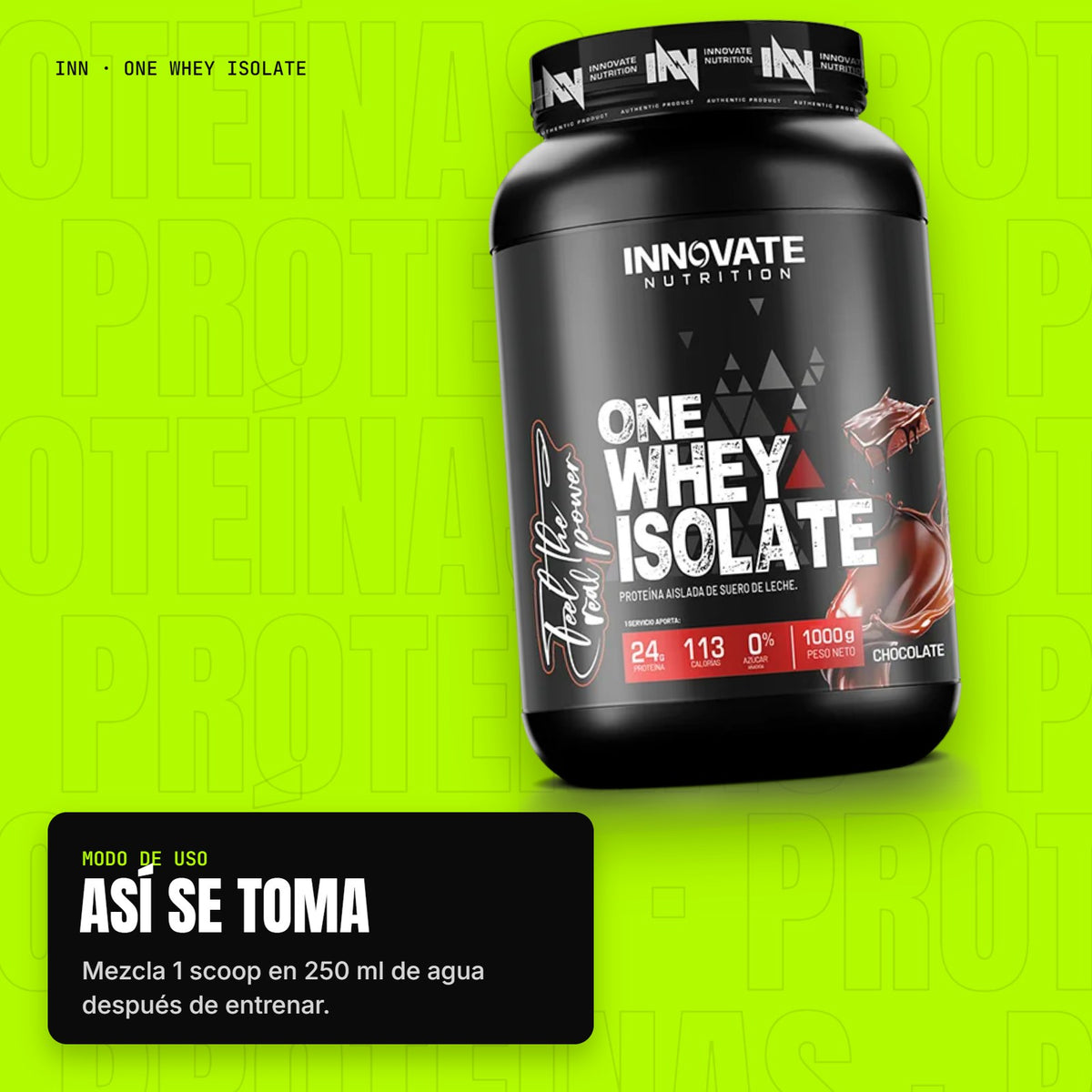 One Whey Isolate – modo de uso