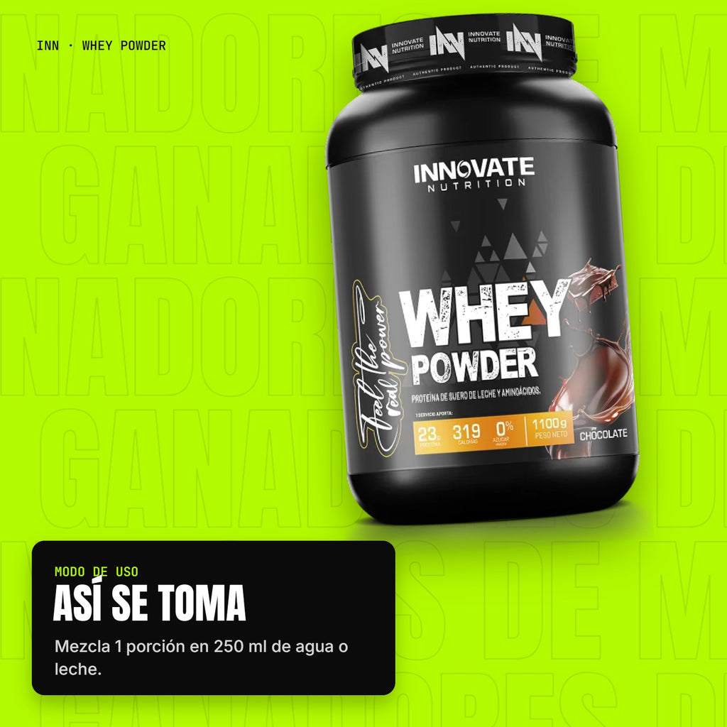 Whey Powder – modo de uso