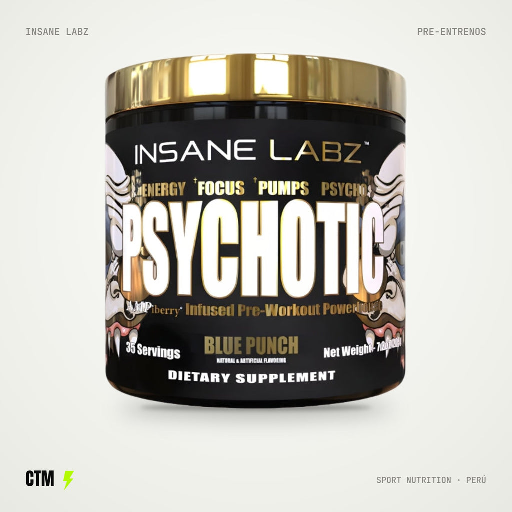 Psychotic Gold Pre-Workout 35 servicios – Blue Punch
