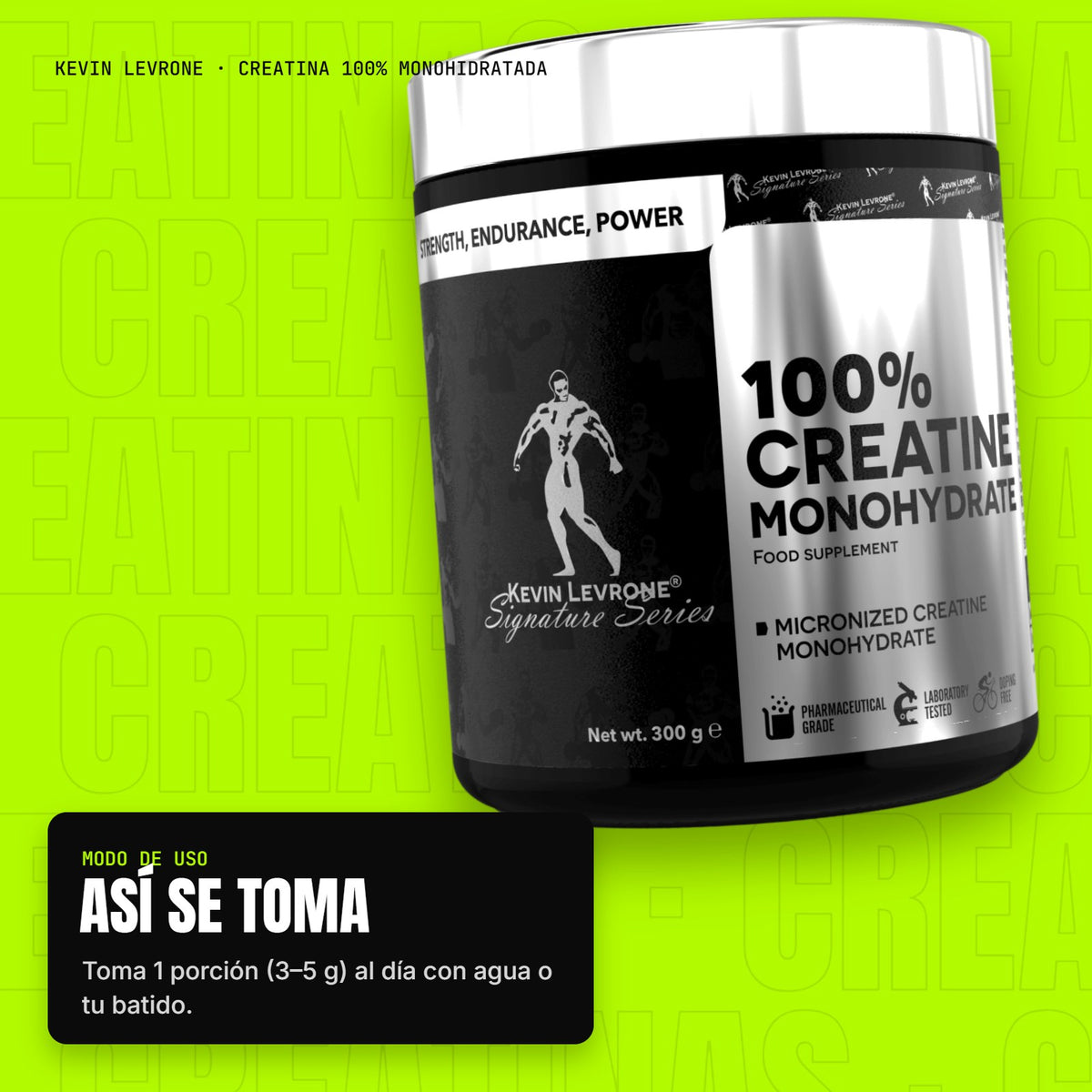 Creatina 100% Monohidratada – modo de uso