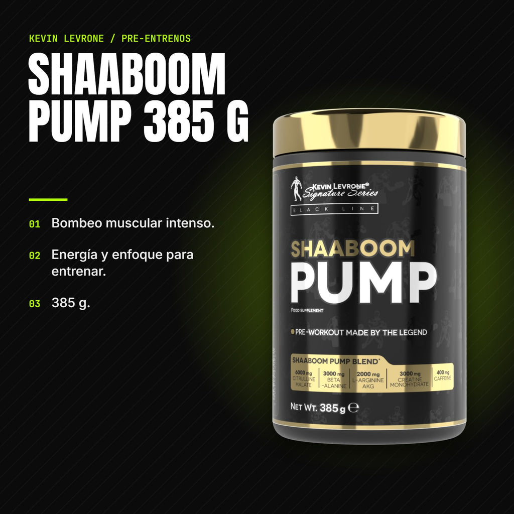 Shaaboom Pump 385 g – beneficios