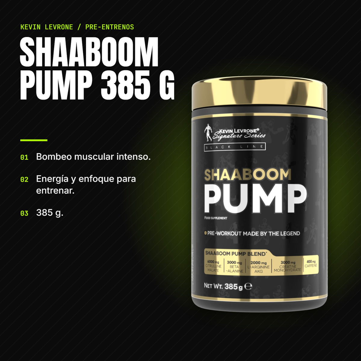 Shaaboom Pump 385 g – beneficios