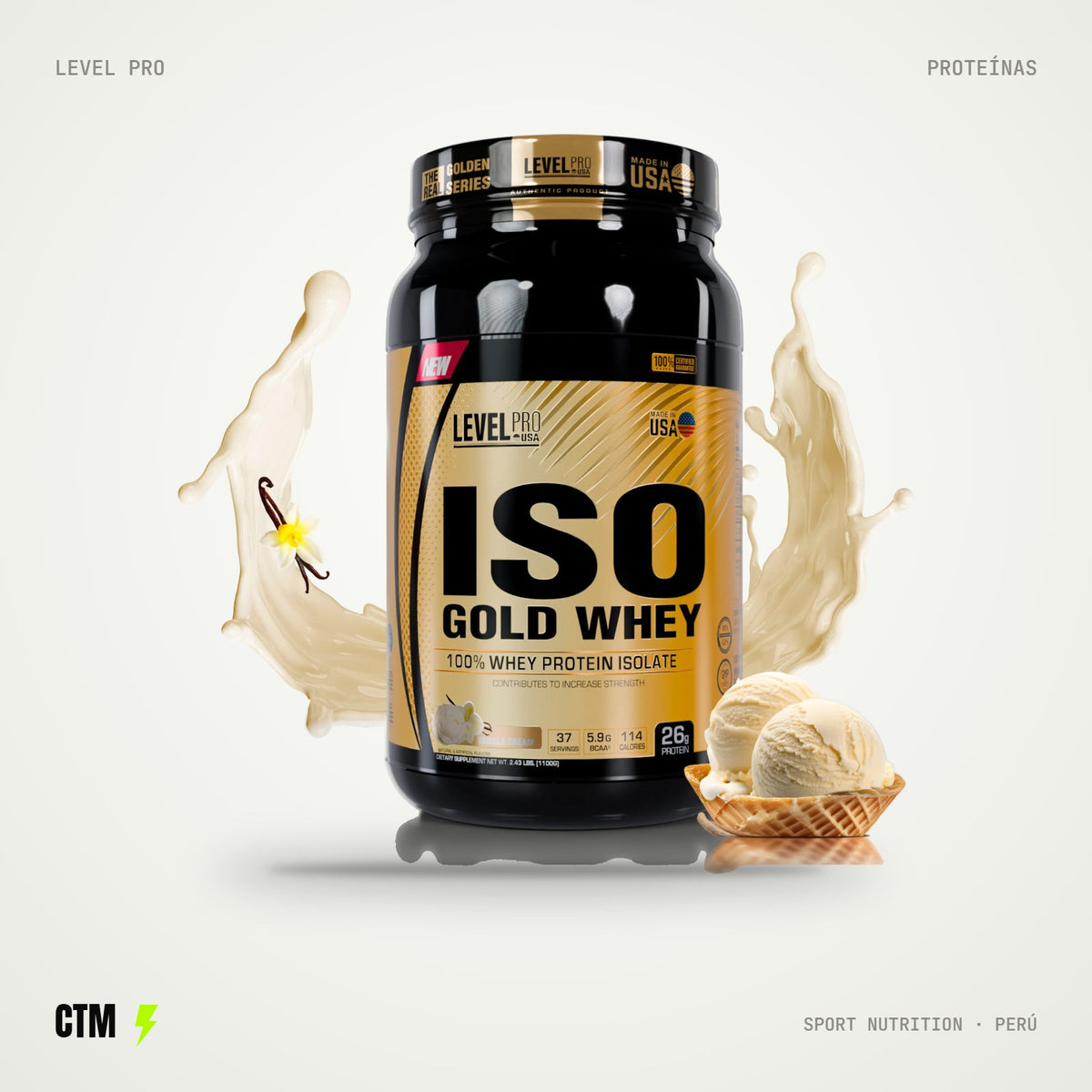 Iso Gold Whey – Vanilla Cream