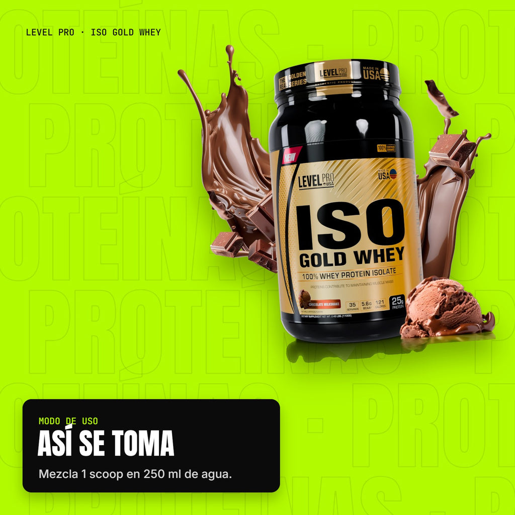 Iso Gold Whey – modo de uso