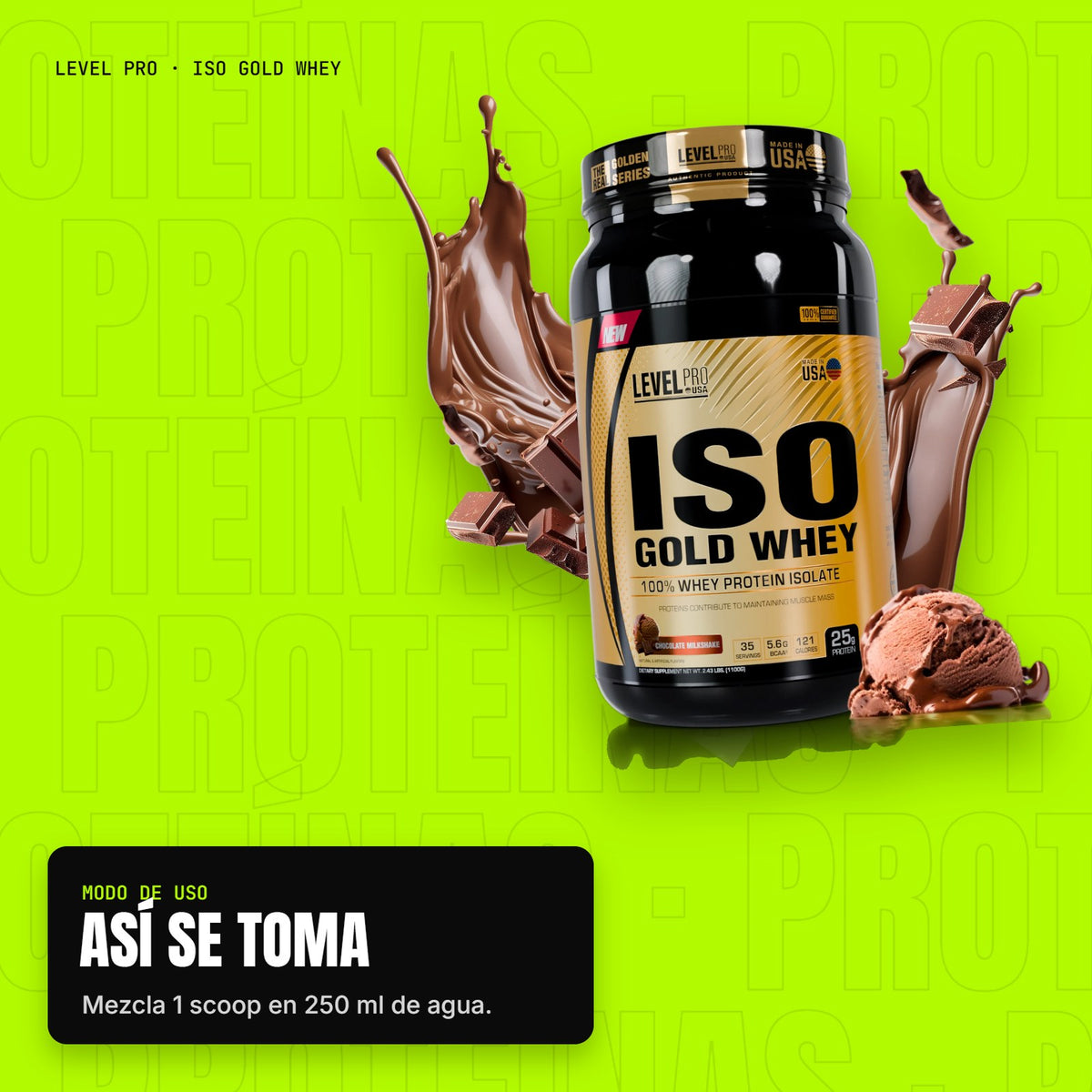 Iso Gold Whey – modo de uso