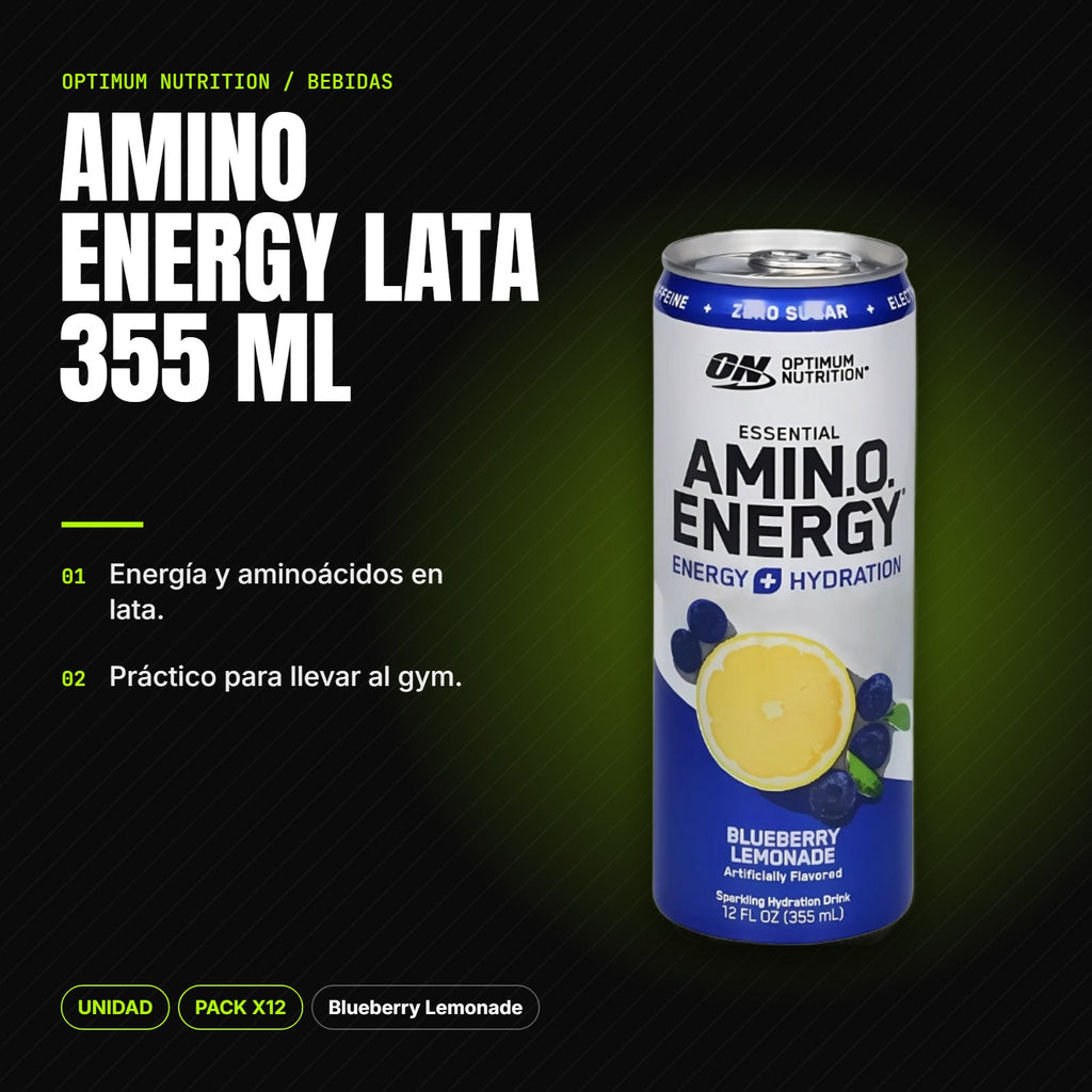 Amino Energy Lata 355 ml – beneficios