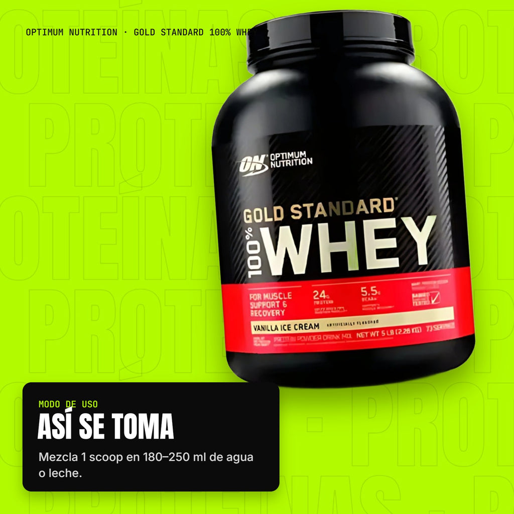 Gold Standard 100% Whey – modo de uso