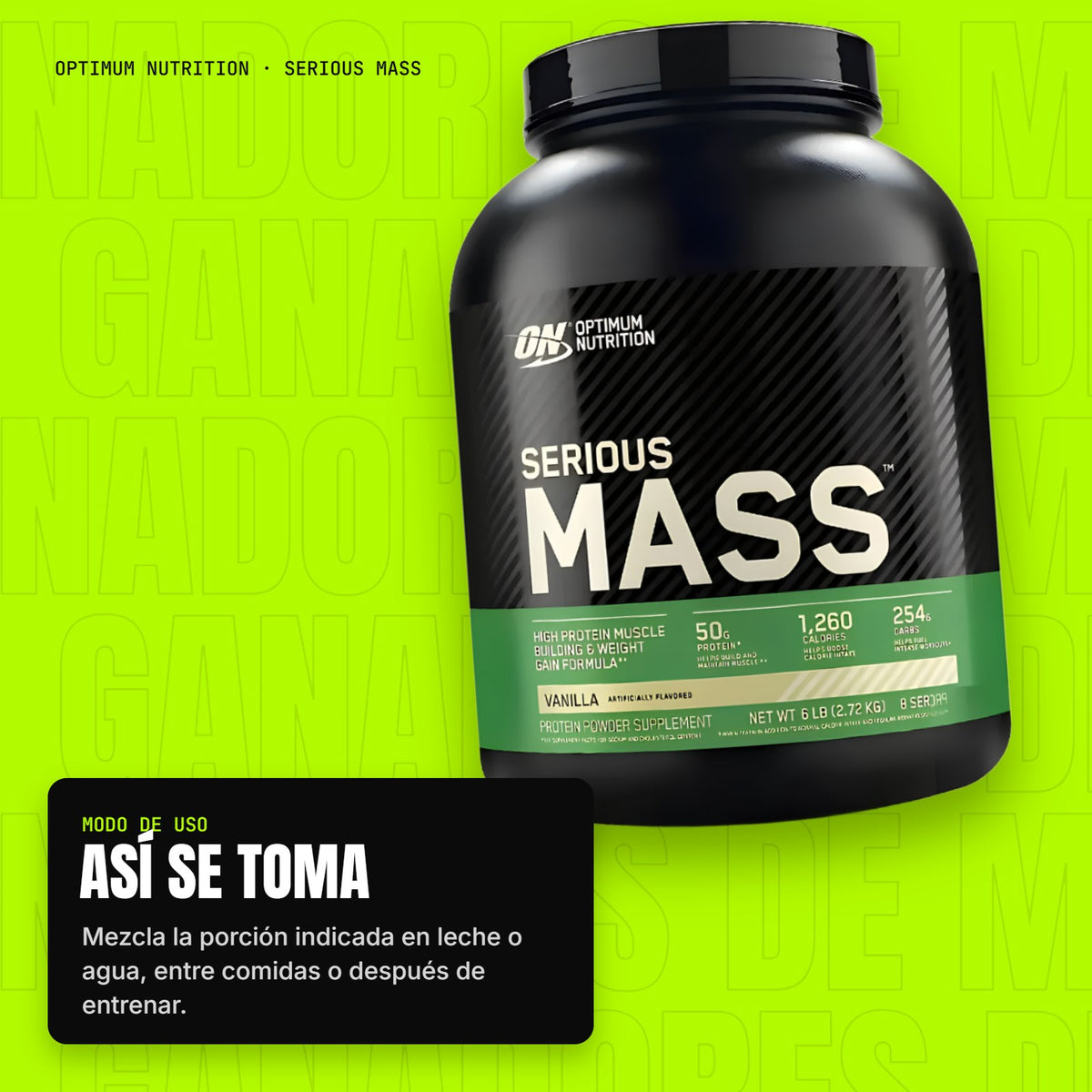 Serious Mass – modo de uso