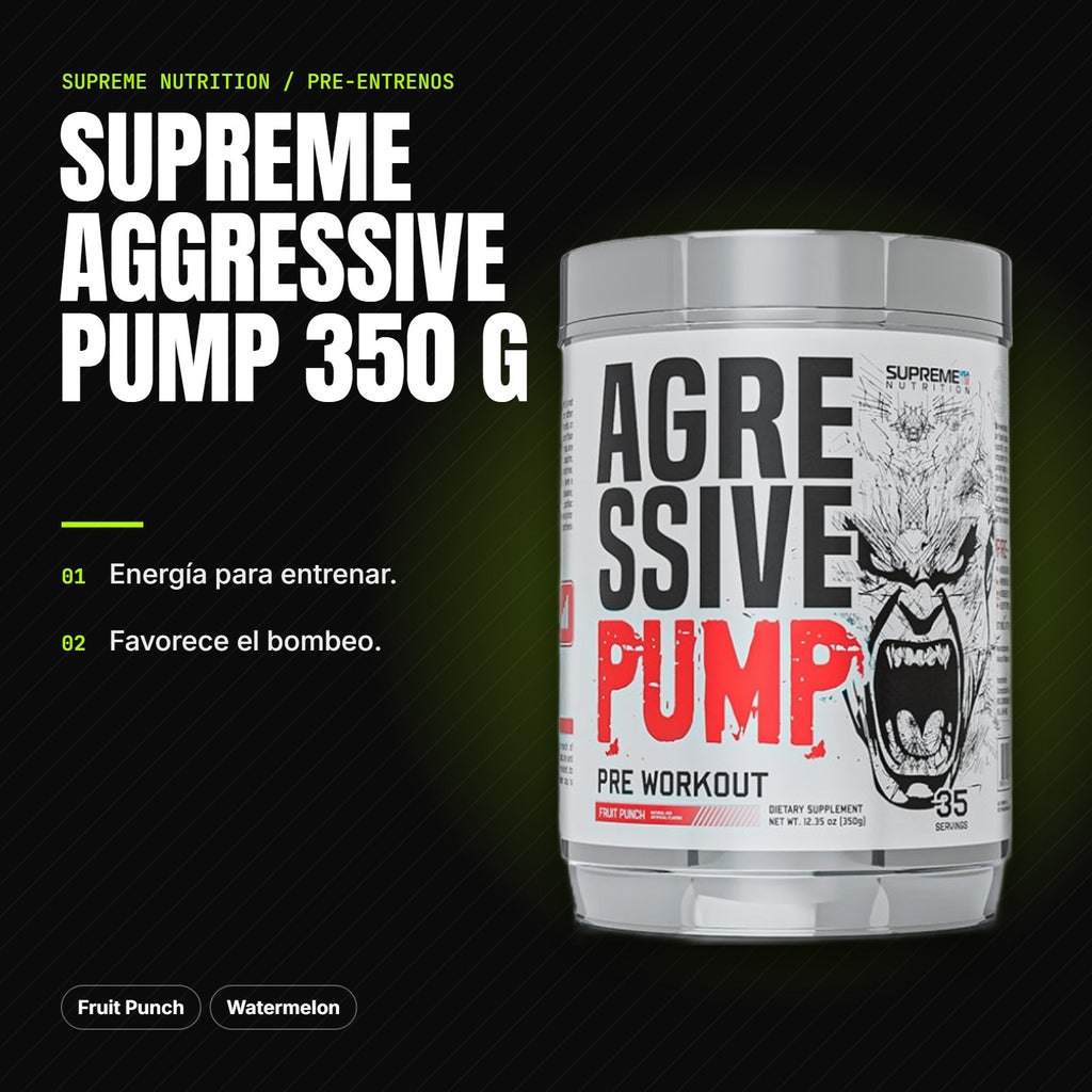 Supreme Aggressive Pump 350 g – beneficios