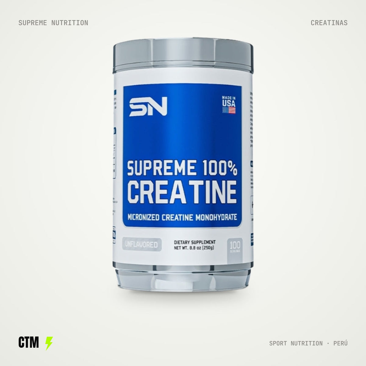 Supreme 100% Creatina 250 g