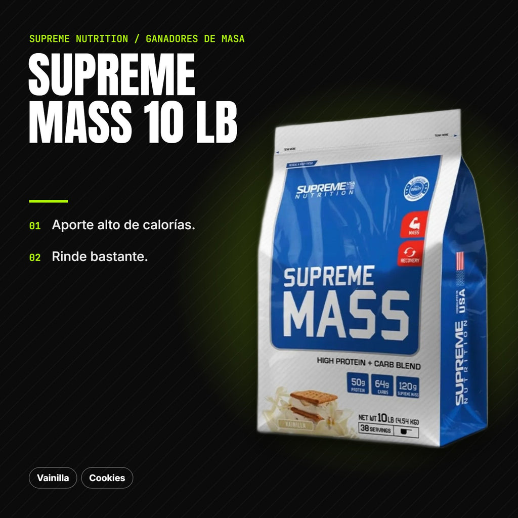 Supreme Mass 4.5 kg – beneficios