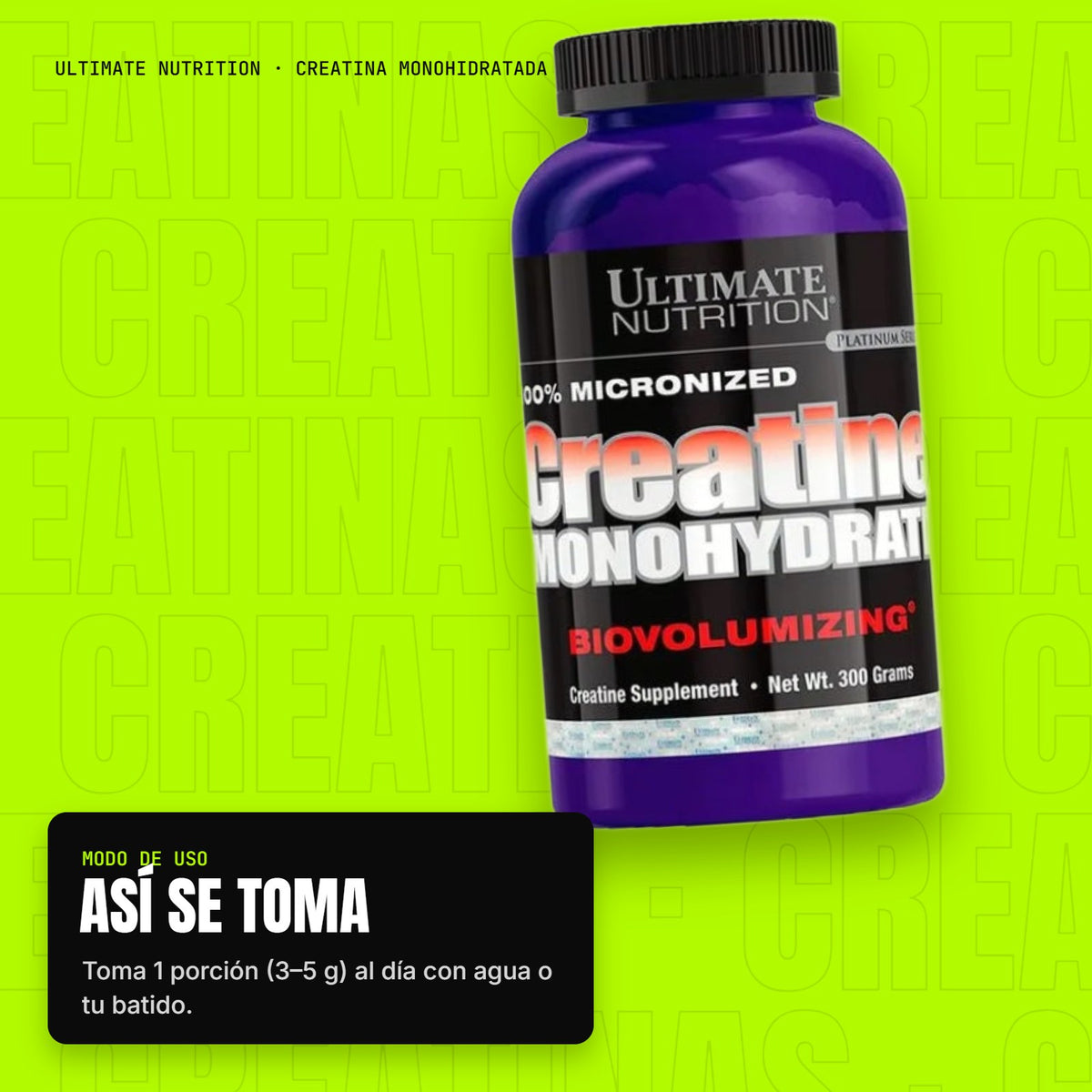 Creatina Monohidratada – modo de uso