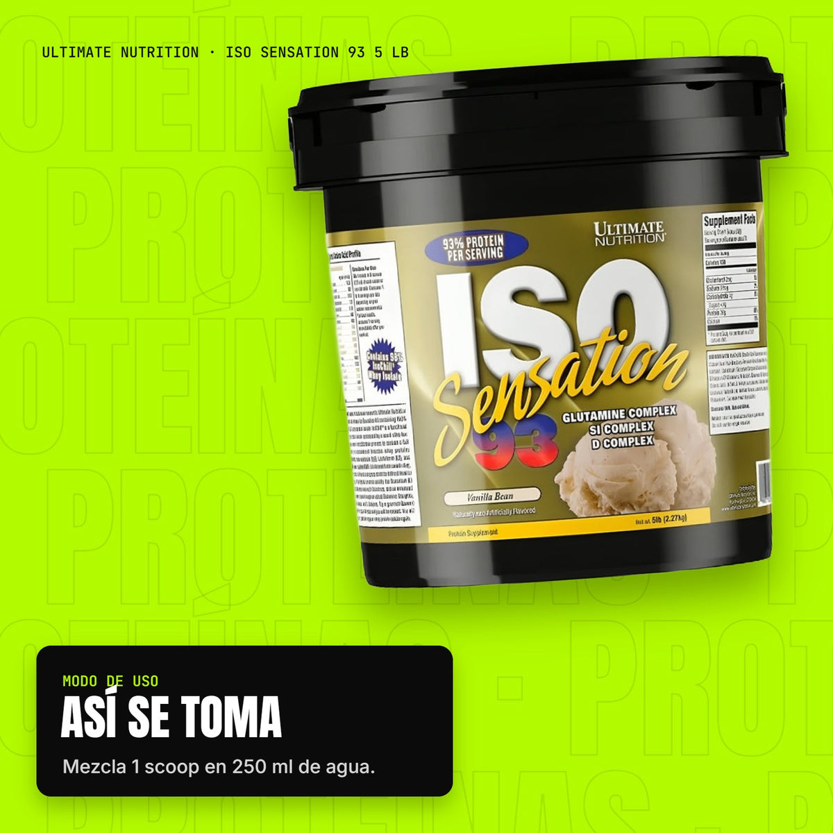Iso Sensation 93 5 lb – modo de uso