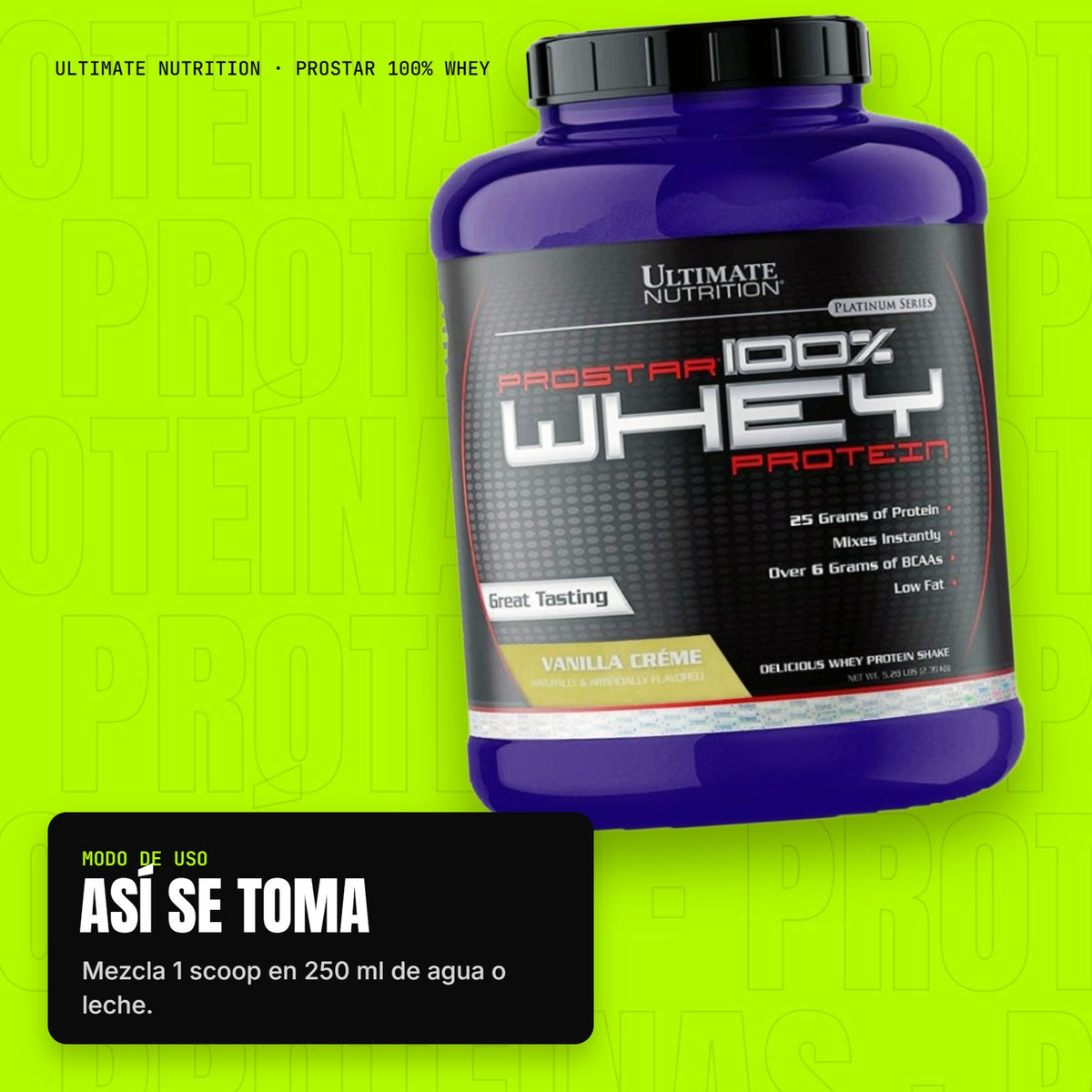 Prostar 100% Whey – modo de uso