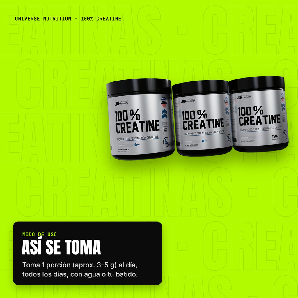 100% Creatine – modo de uso