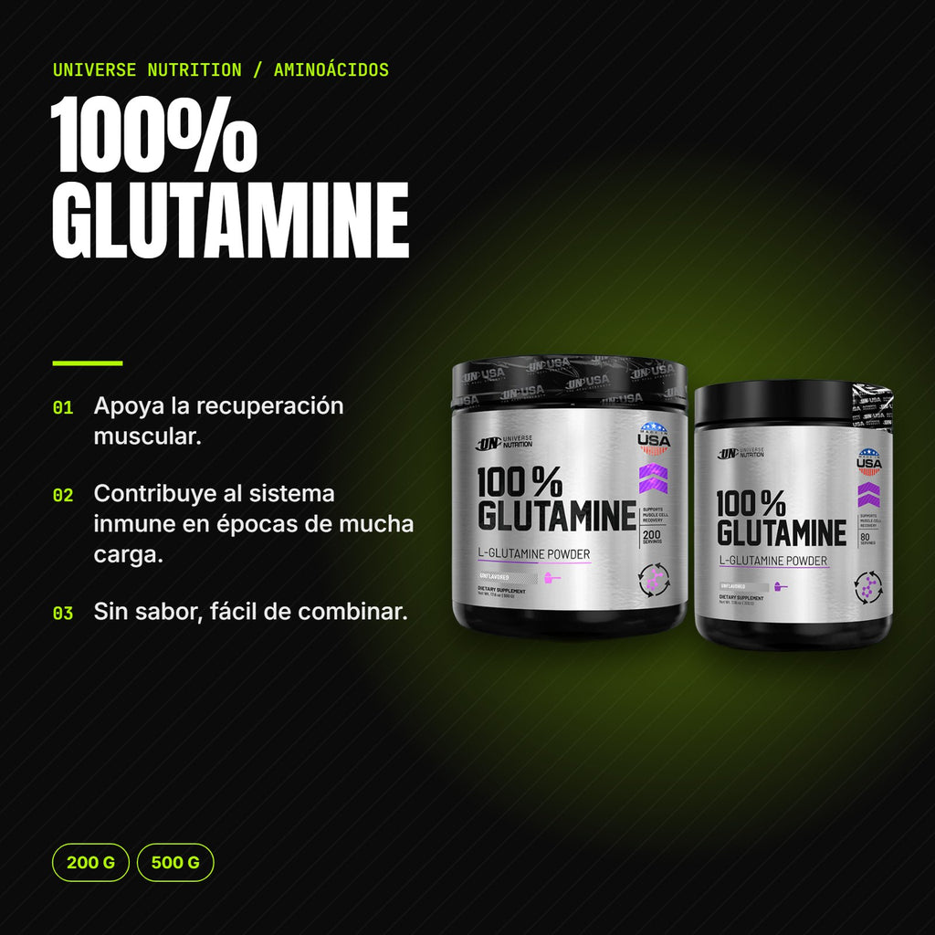100% Glutamine – beneficios