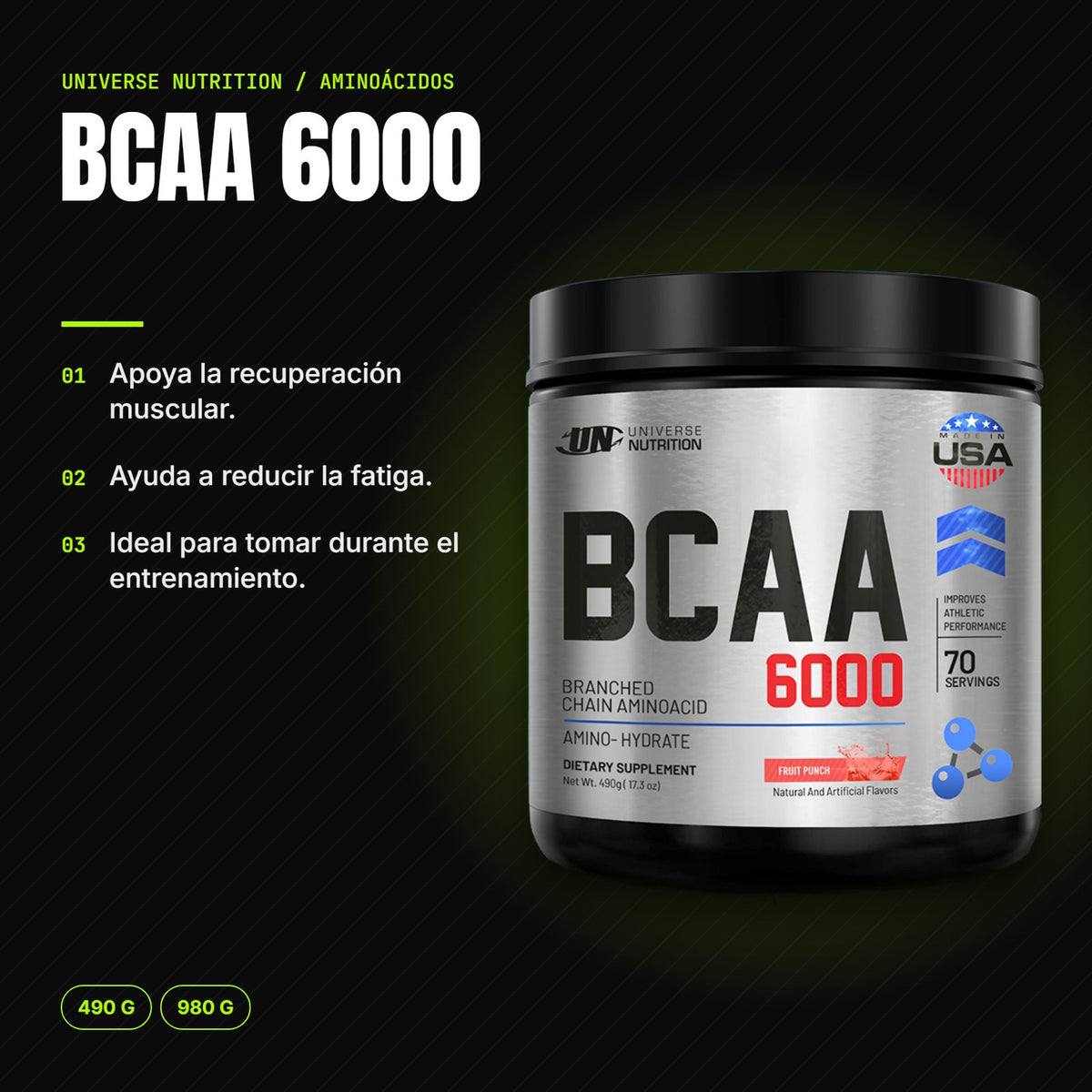 BCAA 6000 – beneficios