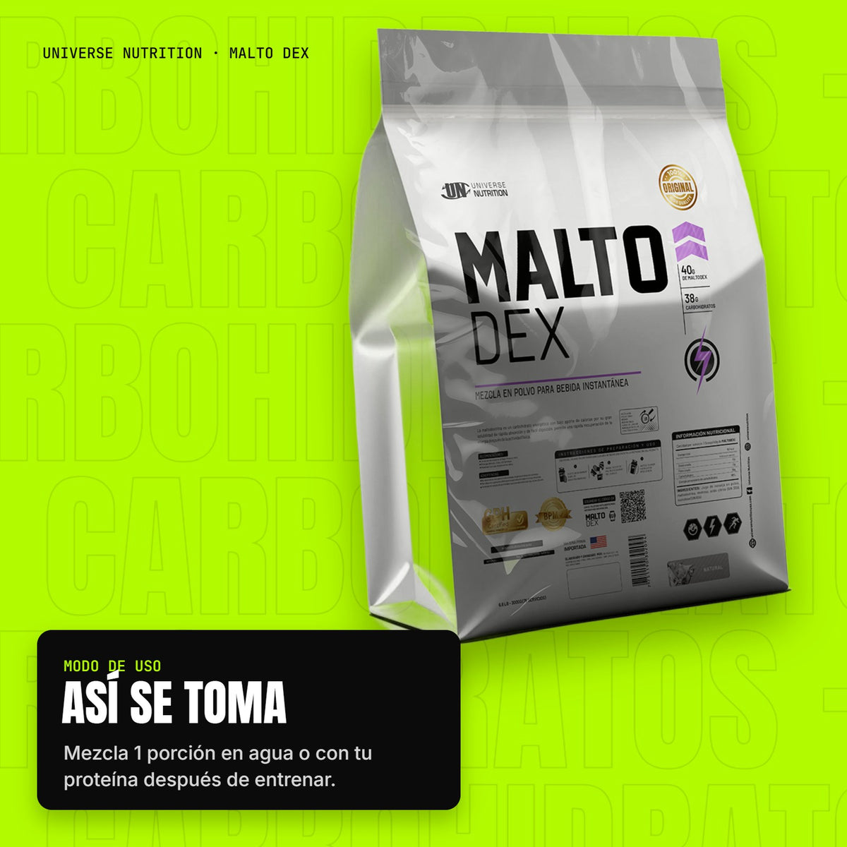 Malto Dex – modo de uso