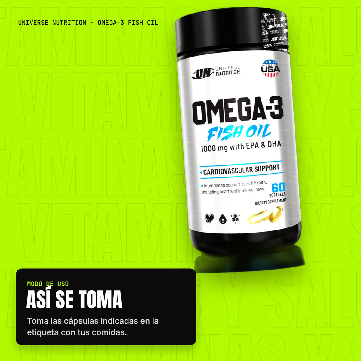 Omega-3 Fish Oil – modo de uso