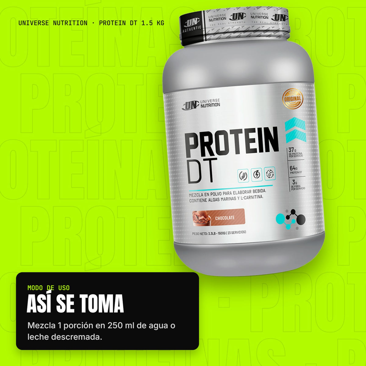 Protein DT 1.5 kg – modo de uso